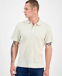 Sun + Stone Men's Rocco Textured Polo Shirt, Exclusively at Macy's