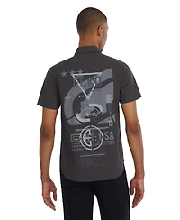 Ecko Unltd Men's Stamp Short Sleeve Woven Shirt