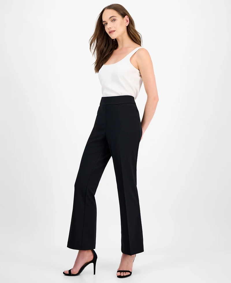Kasper Women's High-Rise Pull-On Flare Pants