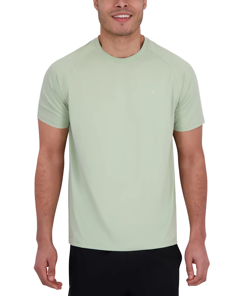 Spyder Men's Short Sleeve Waffle-Knit Crewneck Swim Shirt