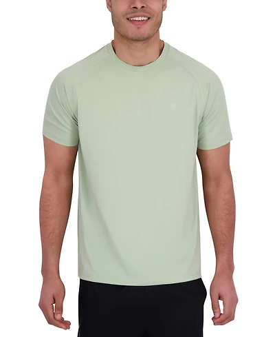 Spyder Men's Short Sleeve Waffle-Knit Crewneck Swim Shirt