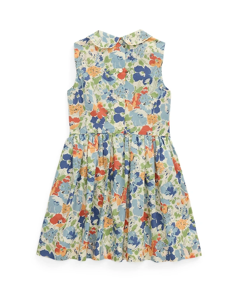 Polo Ralph Lauren Toddler and Little Girls Floral Poplin Dress