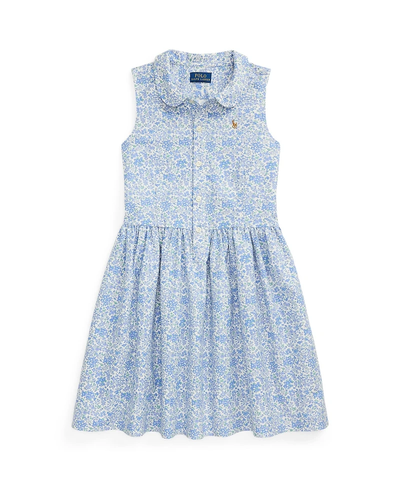 Polo Ralph Lauren Big Girls Floral Oxford Shirtdress