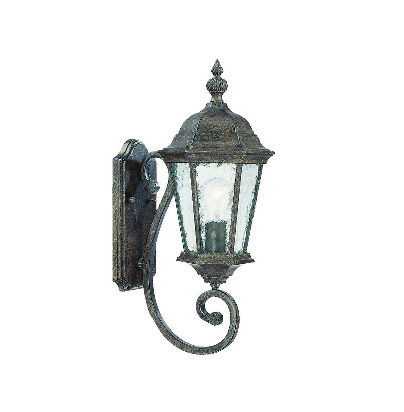 Wall Mounted One Light Carousel Lantern for Indoor and Outdoor Use
