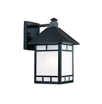 Outdoor Frosted Glass Lantern Wall Light – Stylish Wall Fixture for Garden