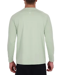 Spyder Men's Long Sleeve Waffle-Knit Crewneck Swim Shirt