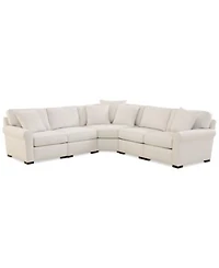 Radley Roll Arm Fabric Sectional Collection Exclusively At Macys