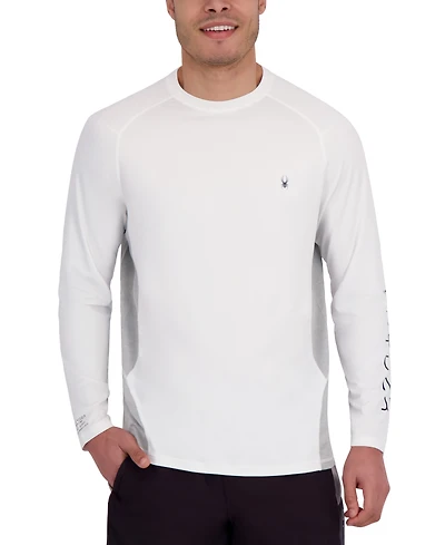 Spyder Men's Mixed Media Long Sleeve Rashguard Swim T-Shirt