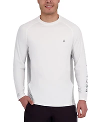 Spyder Men's Mixed Media Long Sleeve Rashguard Swim T-Shirt