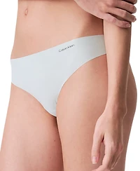 Calvin Klein Women's Invisibles Microfiber Stretch Thong Underwear D3428