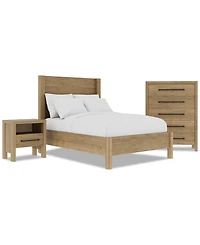 Davie 3-Pc. Full Set (Panel Bed
