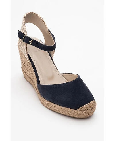 Sinta Suede Leather Platform Espadrille (Women)