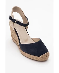 Sinta Suede Leather Platform Espadrille (Women)