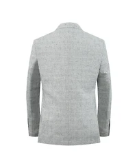 Elie Balleh Boys Silver Slim Fit Melange Jacket