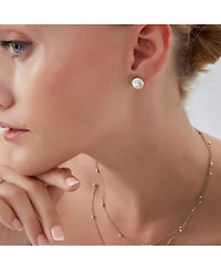 Spero London Baroque Pearl Irregular Stud Earring Sterling Silver