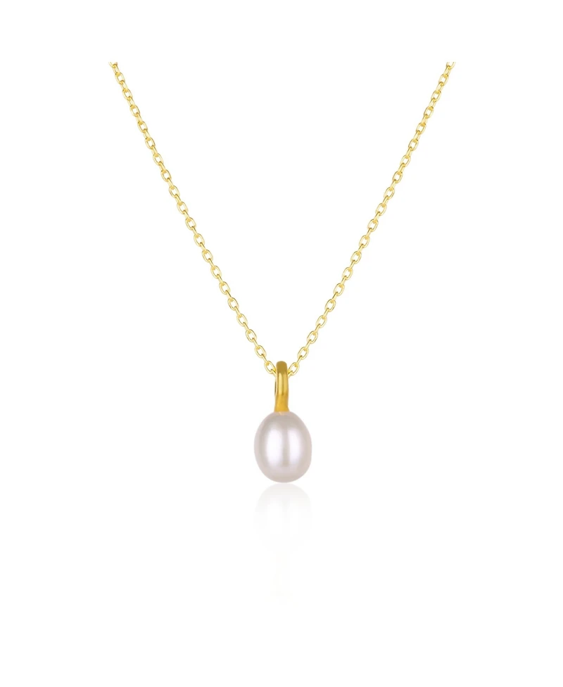 Spero London Treasures Baroque Seed Pearl Pendant Sterling Silver Necklace