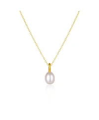 Spero London Treasures Baroque Seed Pearl Pendant Sterling Silver Necklace