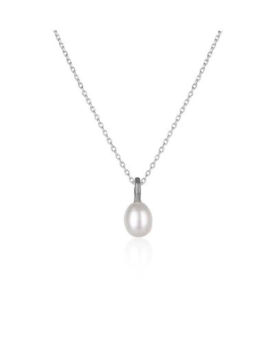 Spero London Treasures Baroque Seed Pearl Pendant Sterling Silver Necklace
