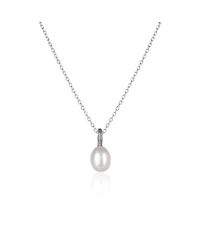 Spero London Treasures Baroque Seed Pearl Pendant Sterling Silver Necklace