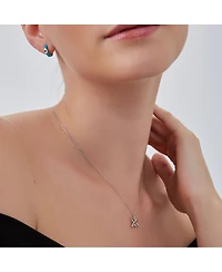 Spero London Balloon Dog Poodle Necklace In Sterling Silver