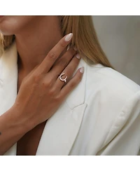 Spero London Sterling Silver Horseshoe Equestrian Ring