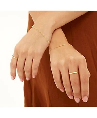 Spero London Braided Design Adjustable Sterling Silver Band Ring