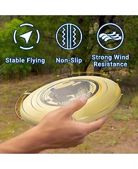 Wham-o Frisbee Heavyweight 200g, 11 Inch Long Distance and Durable Disc for Outdoor Activities, Stable Flying for Family Fun - 2 Pack