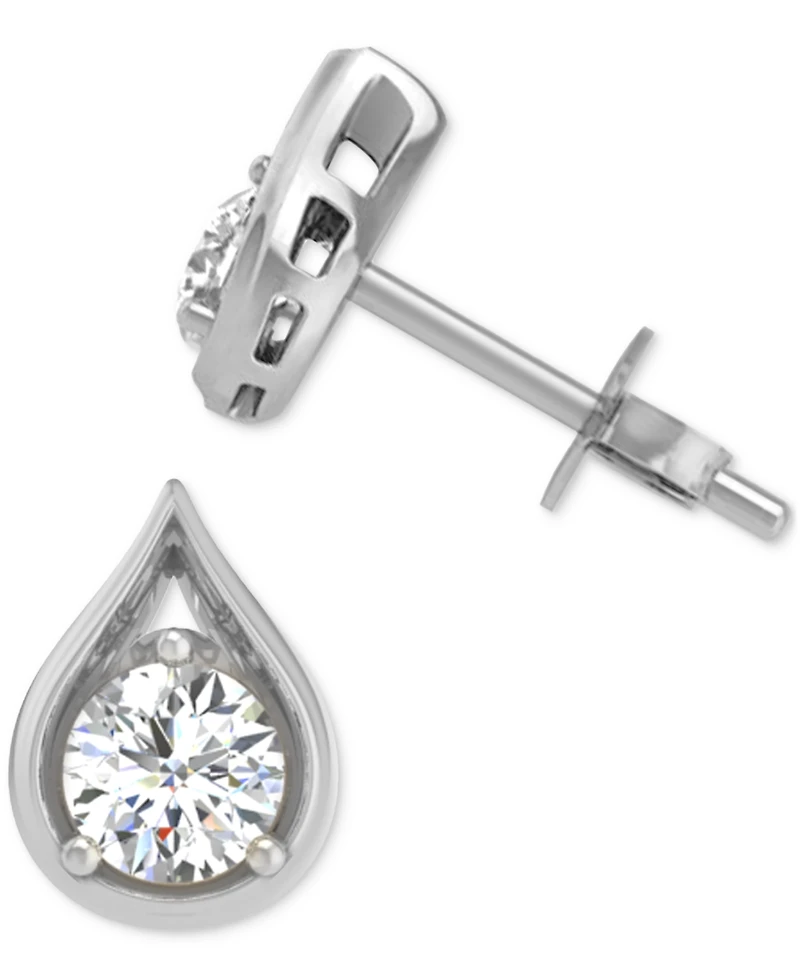 Diamond Teardrop Shape Stud Earrings (5/8 ct. t.w.) in 14k Gold