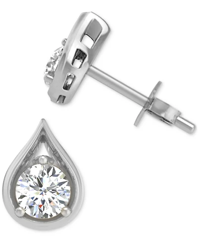 Diamond Teardrop Shape Stud Earrings (5/8 ct. t.w.) in 14k Gold
