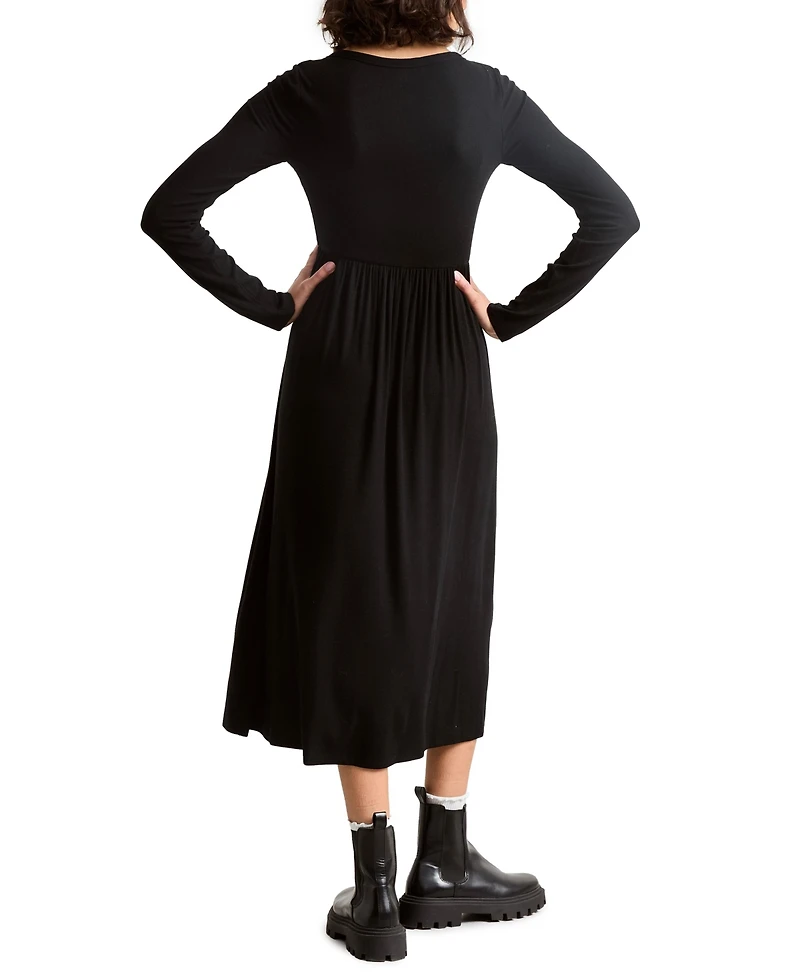 Hatch Collection Maternity The Softest Rib Nursing Friendly Dress