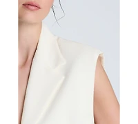 Kenneth Cole Women's Luxe Twill Triple-Pocket Vest