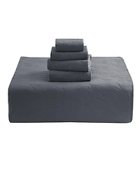 Nestl Ellipse Embossed 4-Pc. Quilt Set, Twin/Twin Xl