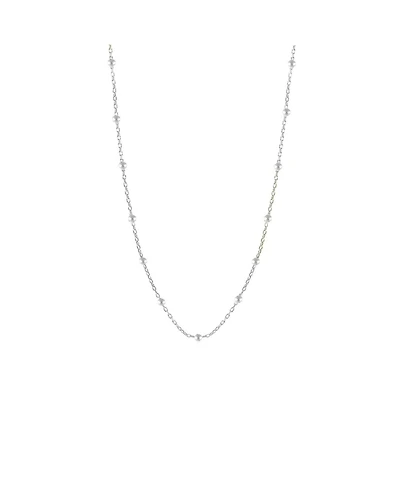 Spero London Bead Chain Sterling Silver Satellite Necklace