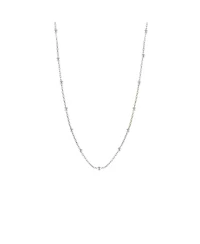 Spero London Bead Chain Sterling Silver Satellite Necklace
