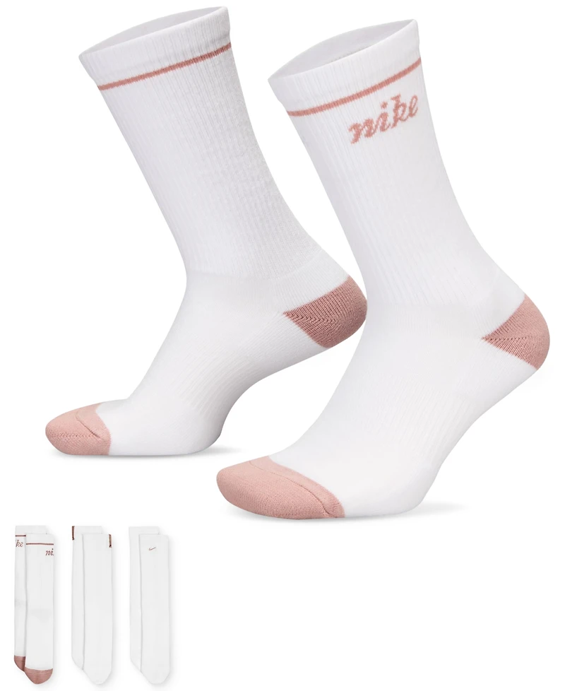 Nike Unisex 3-Pk. Everyday Plus Cushioned Crew Socks