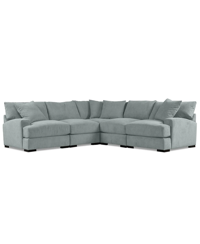 Rhyder 111" 5-Pc. Fabric L Sectional, Exclusively at Macy's