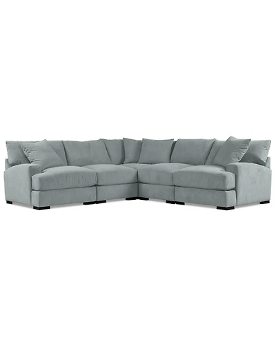 Rhyder 111" 5-Pc. Fabric L Sectional, Exclusively at Macy's