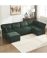 Streamdale U-Shaped Modular Sectional Sofa with Reversible Chaise