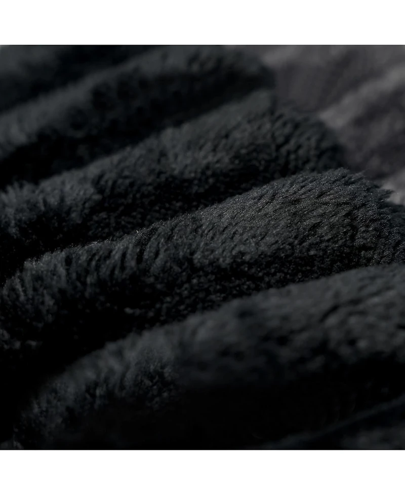 Streamdale Furniture Sofa ottoman, No Assembly Required,Black(Plush Corduroy Fabric)