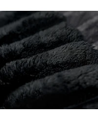 Streamdale Furniture Sofa ottoman, No Assembly Required,Black(Plush Corduroy Fabric)