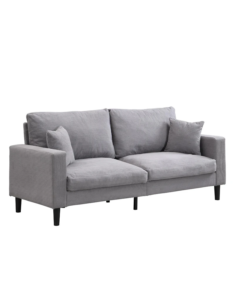Streamdale Furniture High-Resilience 3-Seater Sofa, Modern Upholstered Sofa