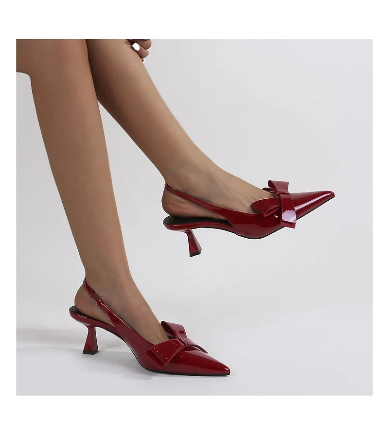 Calliope Slingback Kitten Heels