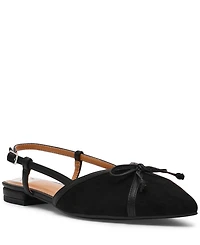 Dv Dolce Vita Women's Carsen Bow Pointed-Toe Slingback Flats