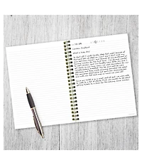 Business Black 7.5"x9" Spiral Lined Journal