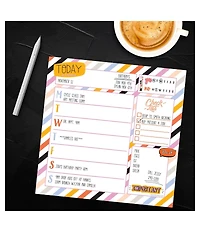 Super Stripe Weekly Square Schedule Pad