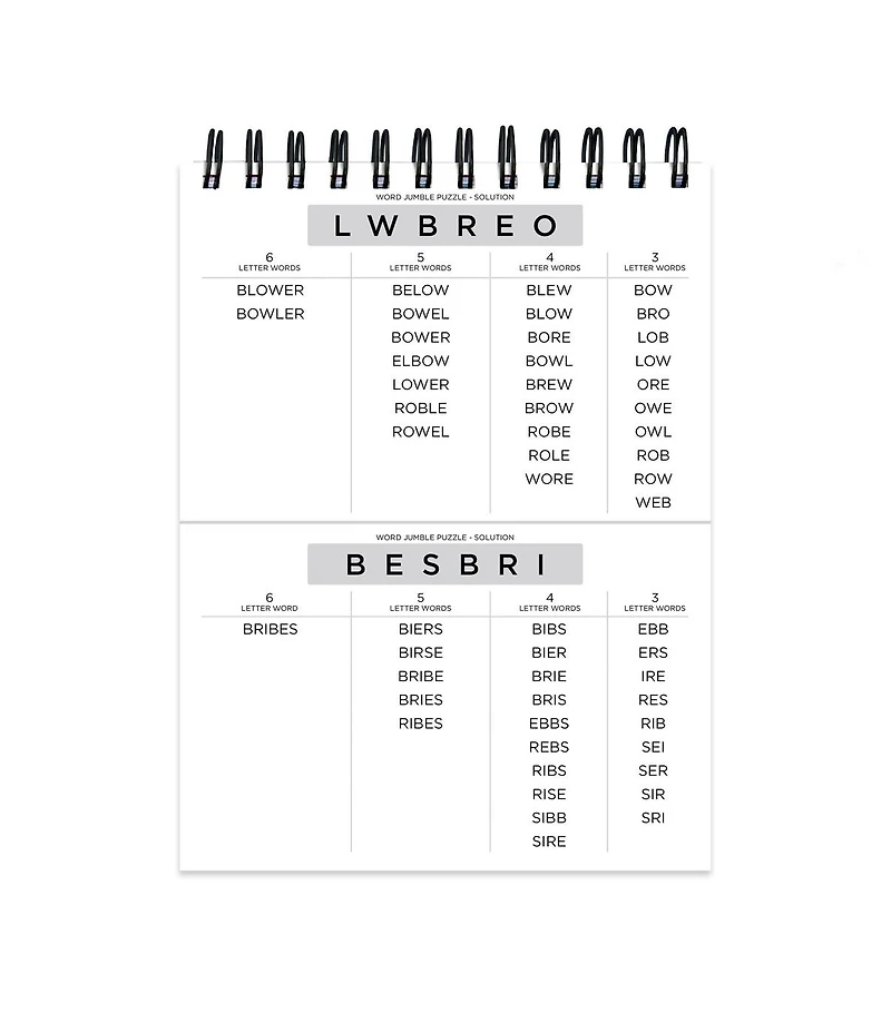 Word Jumble Puzzle Book