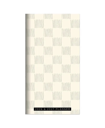 2026-2027 Checkerboard Small Monthly Pocket Planner