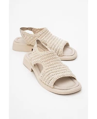 Weave Leather Woven Sandal (Women)