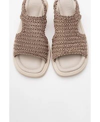 Weave Leather Woven Sandal (Women)