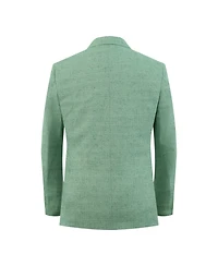 Elie Balleh Boys Olive Slim Fit Melange Jacket